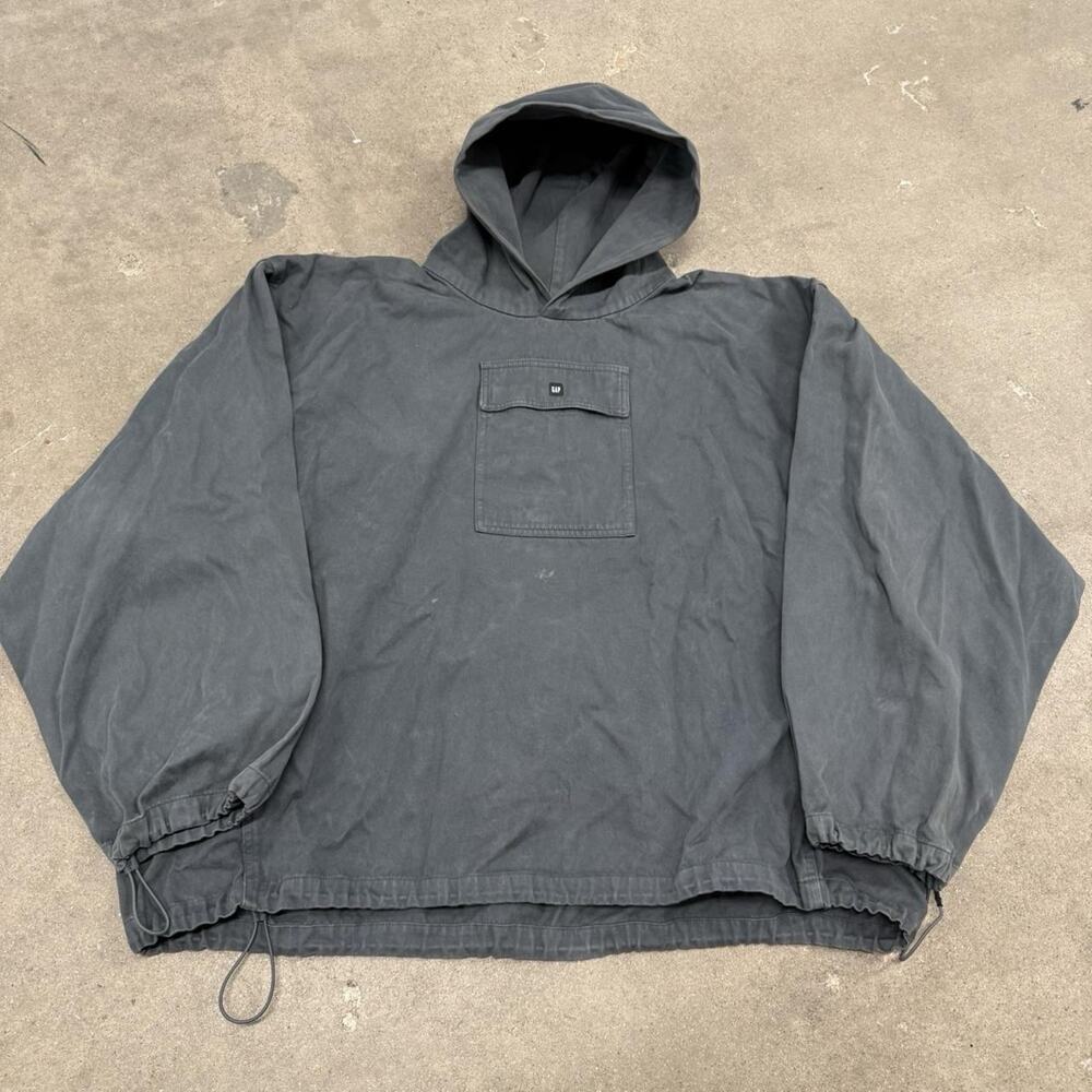 YZY GAP ENGINEERED BY BALENCIAGA ANORAK SMOCK JACKET GREY MEDIUM KANYE
